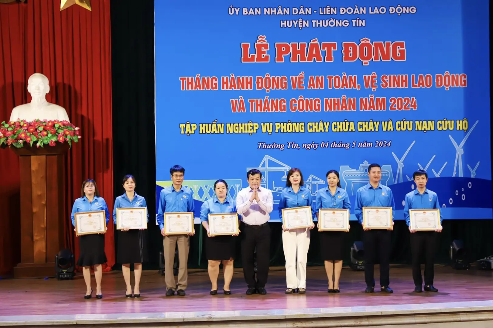 Thường Tín phát động Tháng hành động về an toàn, vệ sinh lao động năm 2024