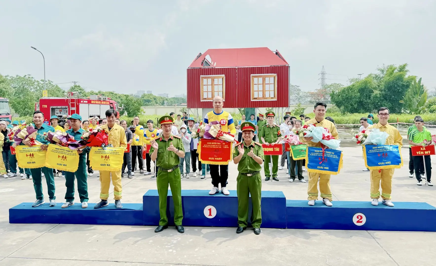 16 đội tham gia hội thi “Tổ liên gia an toàn PCCC” huyện Thanh Trì