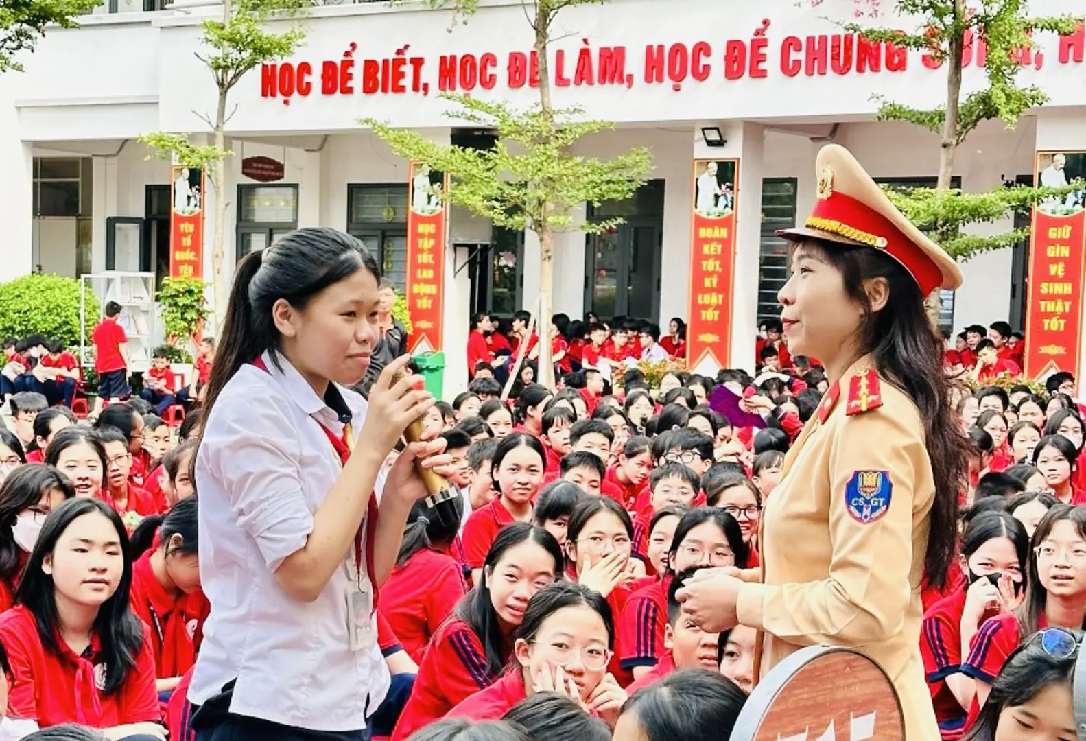 Quận Thanh Xuân: tuyên truyền phòng chống ma túy, an toàn giao thông cho học sinh