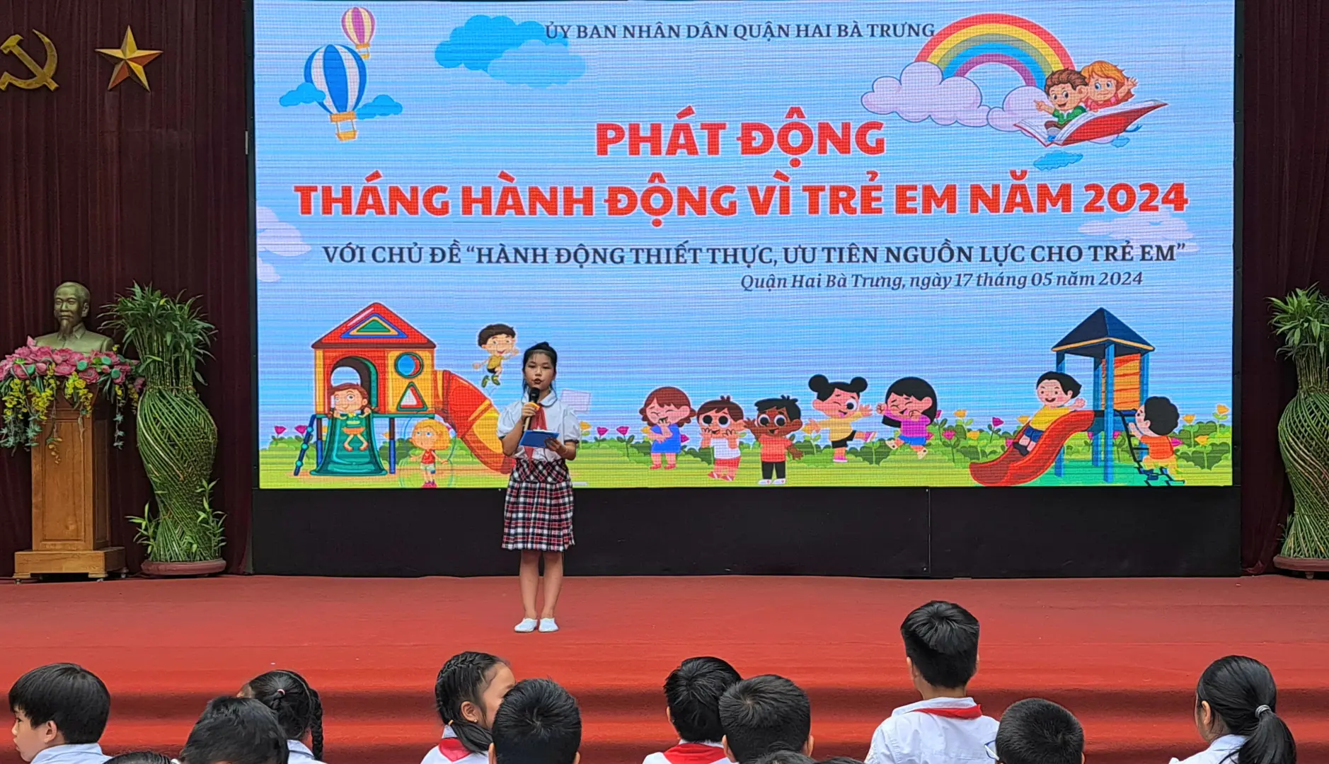 Quận Hai Bà Trưng tập trung 5 nhiệm vụ trong Tháng hành động vì trẻ em