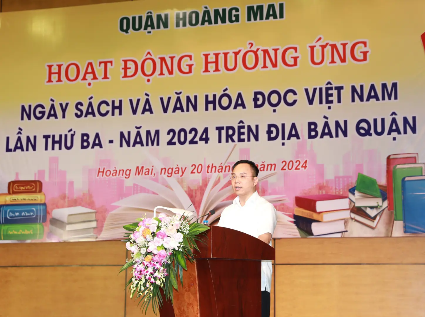 Quận Hoàng Mai hưởng ứng Ngày Sách và Văn hóa đọc Việt Nam 2024