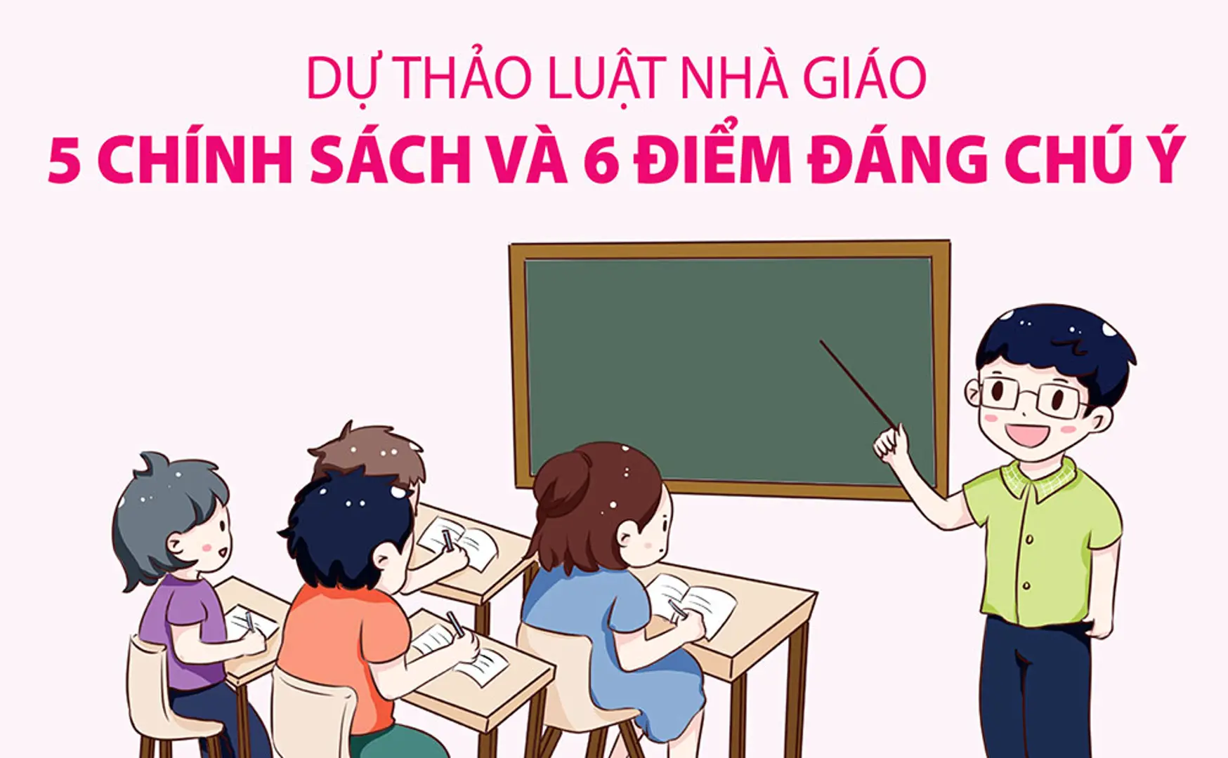 5 chính sách và 6 điểm đáng chú ý trong Dự thảo Luật Nhà giáo