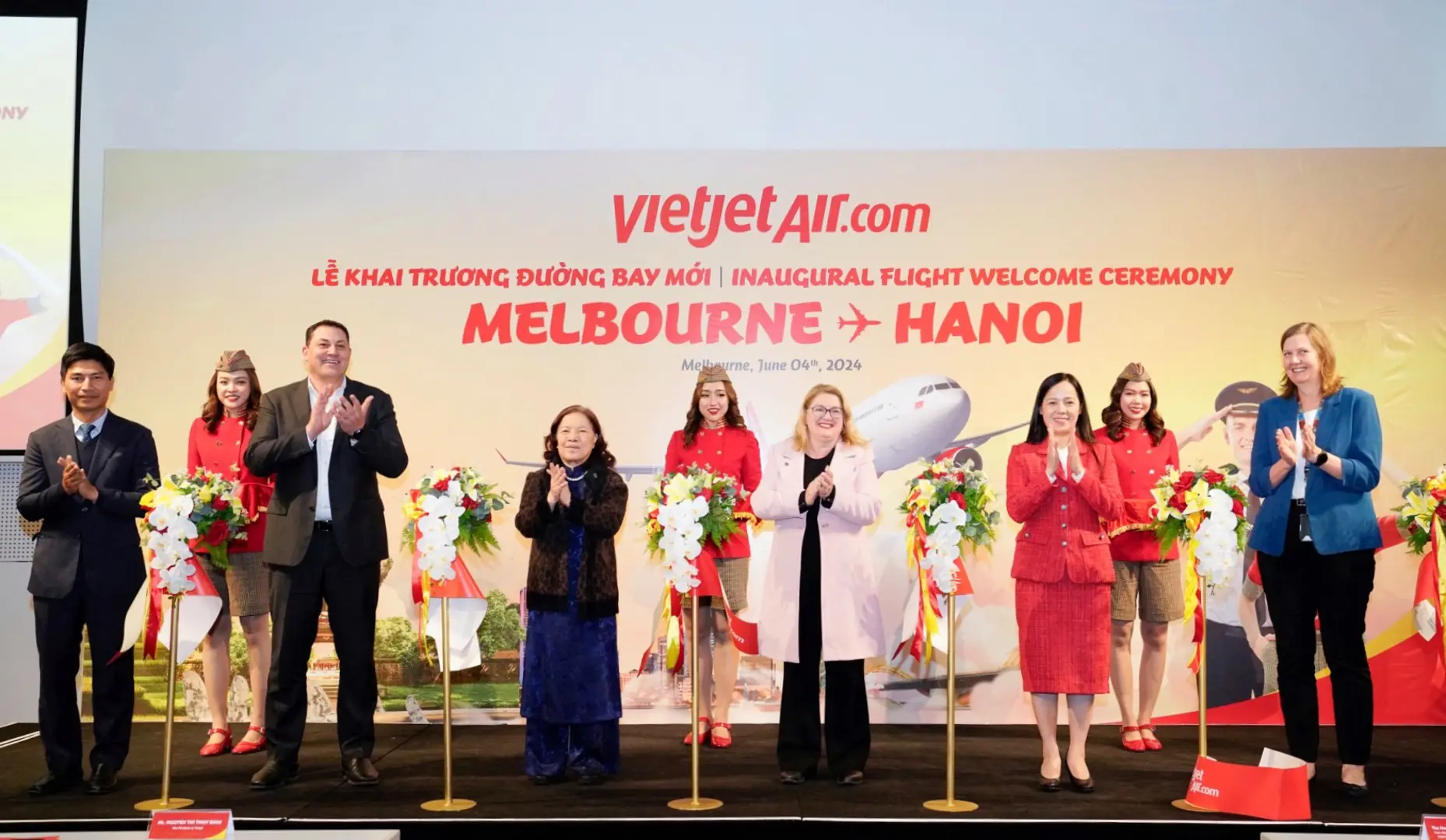 Vietjet khai trương đường bay kết nối Melbourne-Hà Nội, vé Thương gia giảm 50%