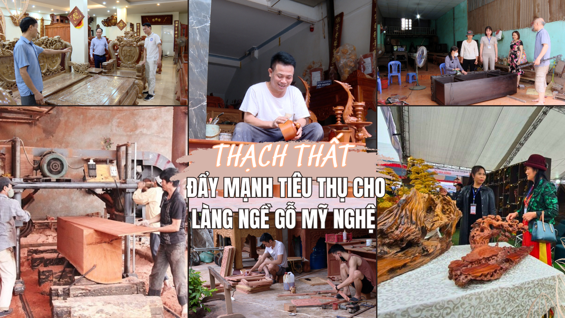 Huyện Thạch Thất: Đẩy mạnh tiêu thụ hàng hóa cho các làng nghề gỗ mỹ nghệ