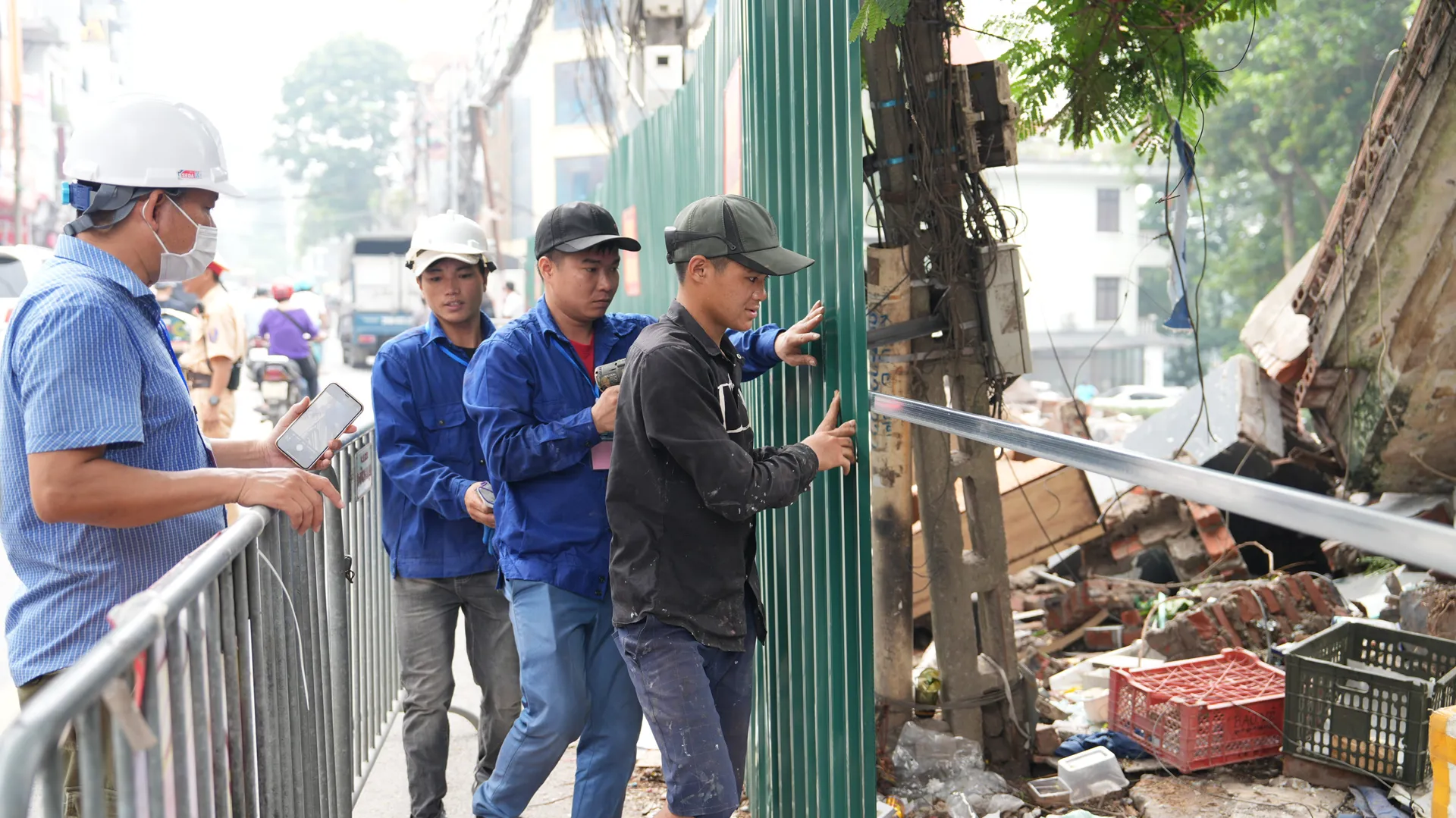 Tiếp tục cưỡng chế giải phóng mặt bằng Dự án nâng cấp đường Xuân Diệu