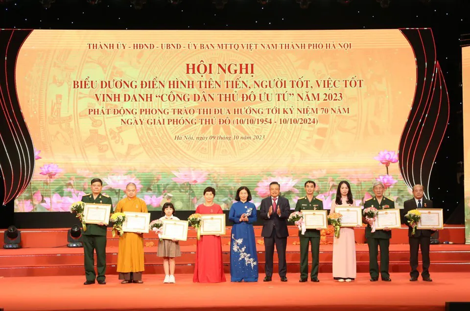 Hà Nội: tặng danh hiệu “Người tốt, việc tốt” cho 179 cá nhân