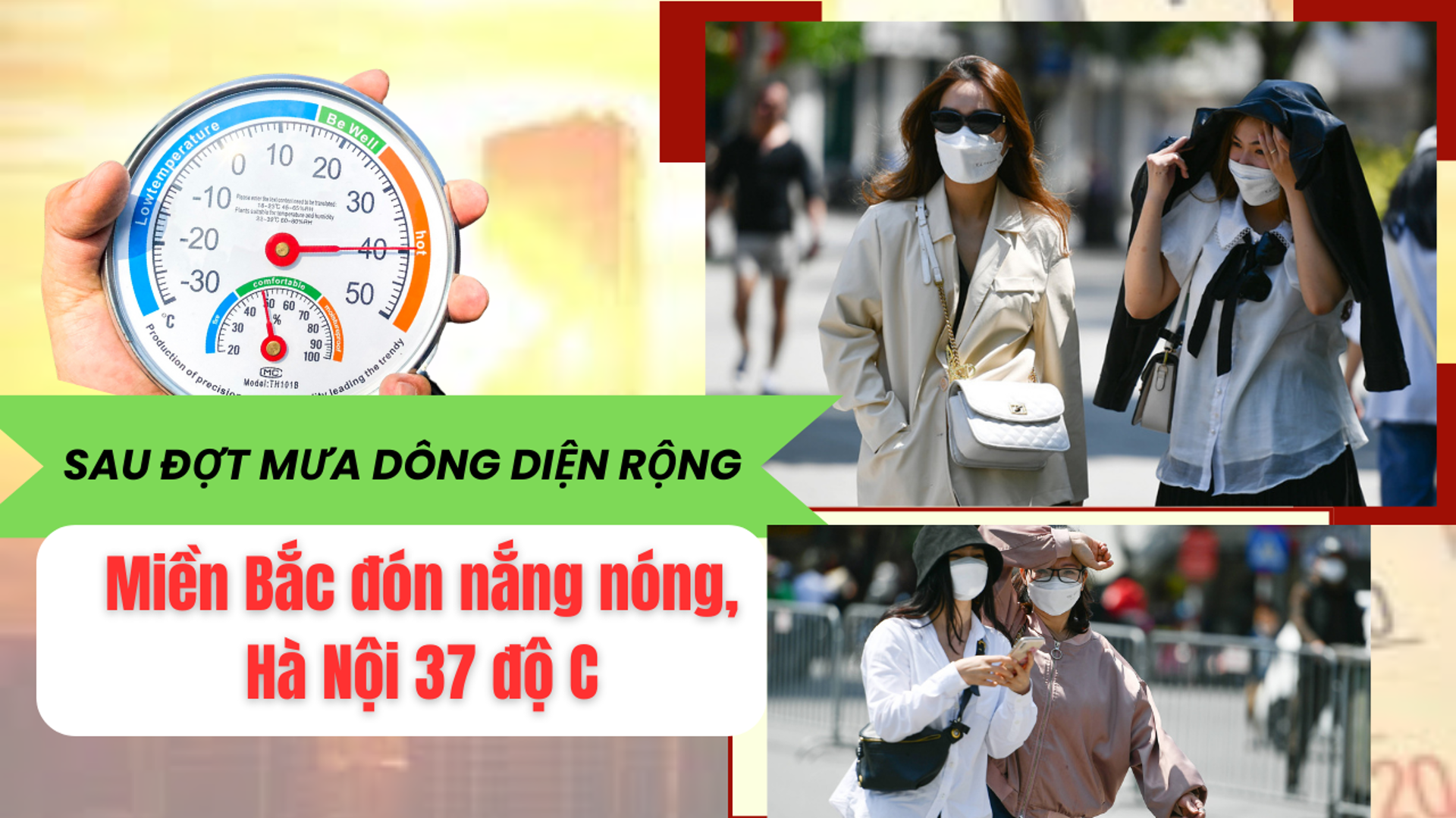 Sau đợt mưa dông diện rộng, miền Bắc đón nắng nóng, Hà Nội 37 độ C