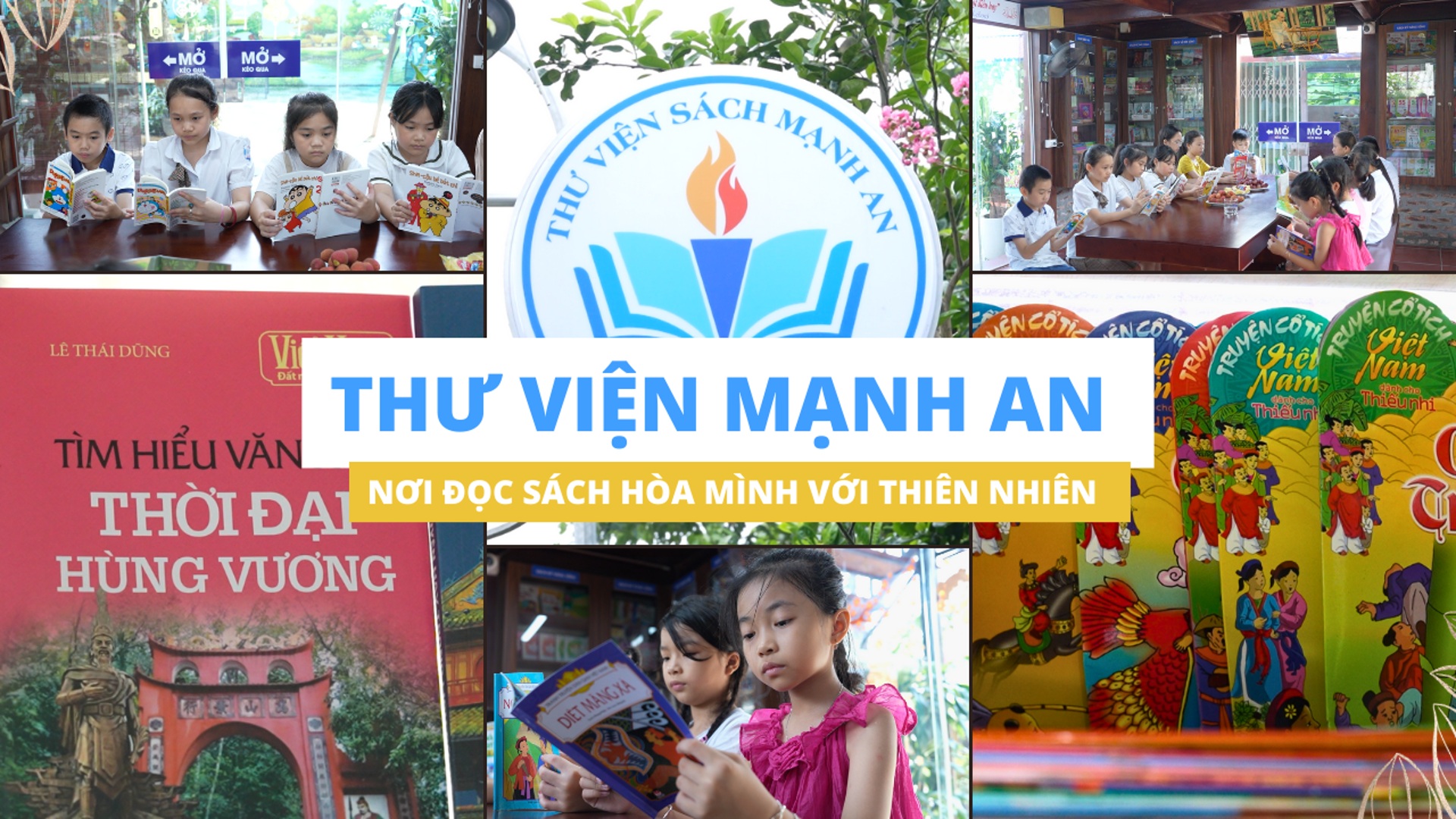 Thư viện Mạnh An – nơi đọc sách hòa mình với thiên nhiên