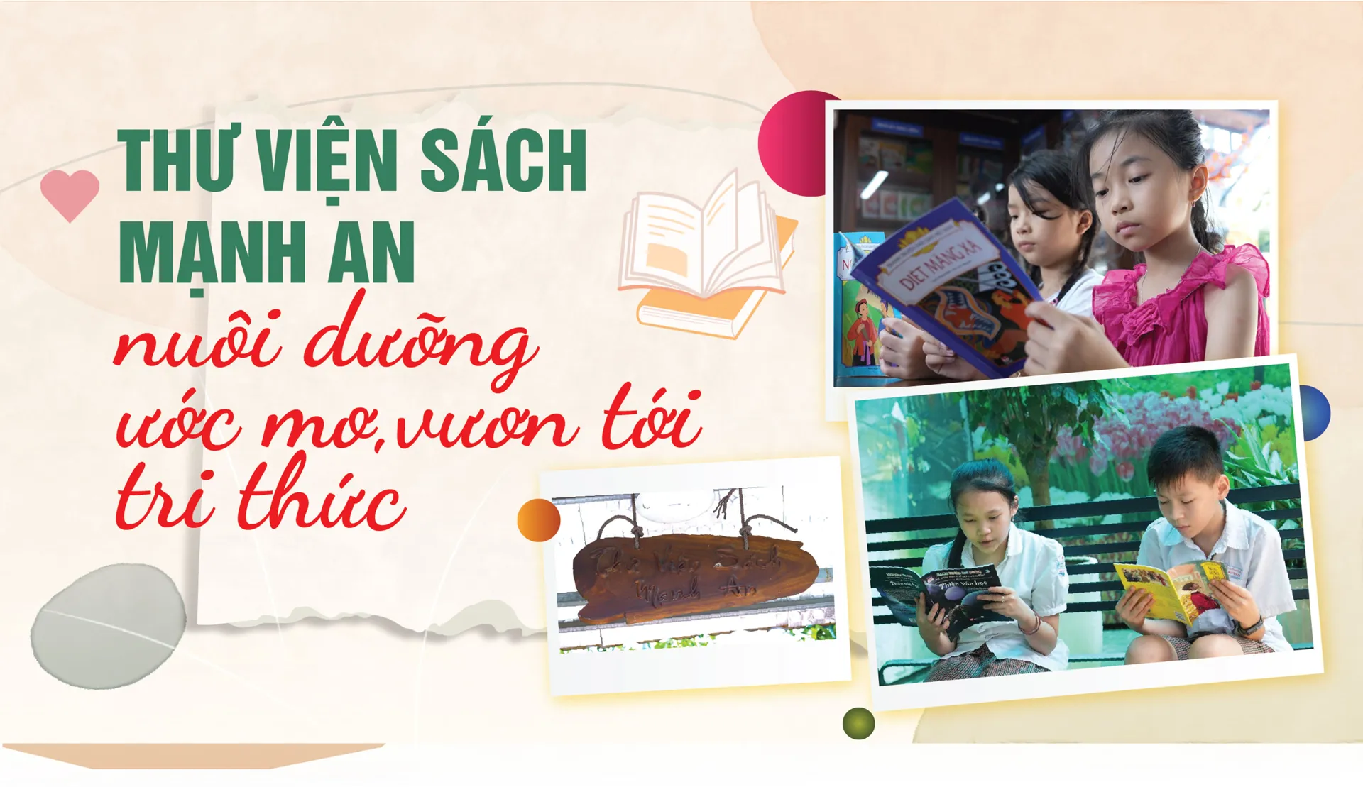 Thư viện sách Mạnh An - nuôi dưỡng ước mơ, vươn tới tri thức