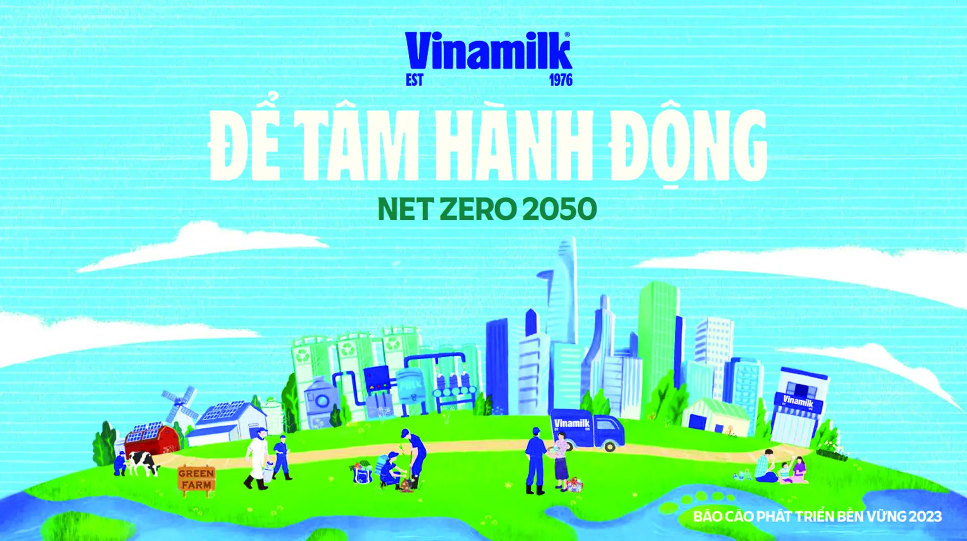 Vinamilk công bố báo cáo phát triển bền vững, chọn chủ đề: Net Zero 2050