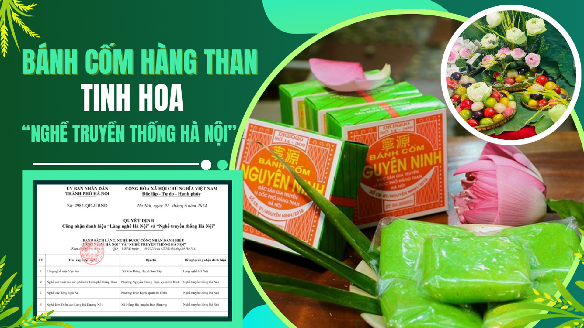 Bánh cốm Hàng Than  - Tự hào tinh hoa “nghề truyền thống Hà Nội”