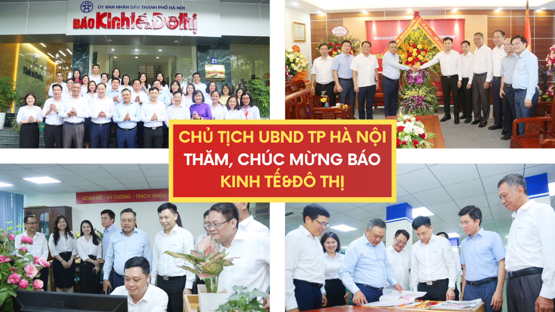 Chủ tịch UBND TP Hà Nội thăm, chúc mừng báo Kinh tế&đô thị