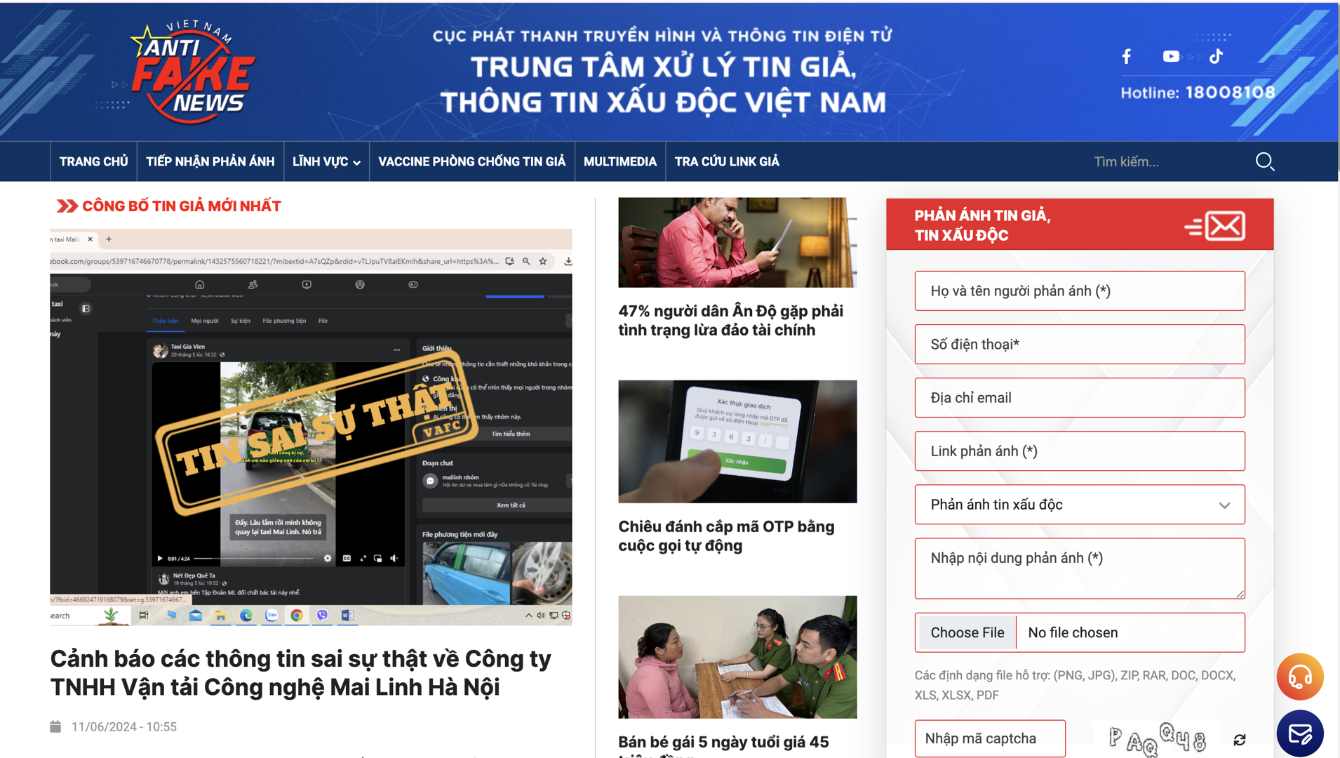 Ra mắt 3 kênh mạng xã hội Chống tin giả