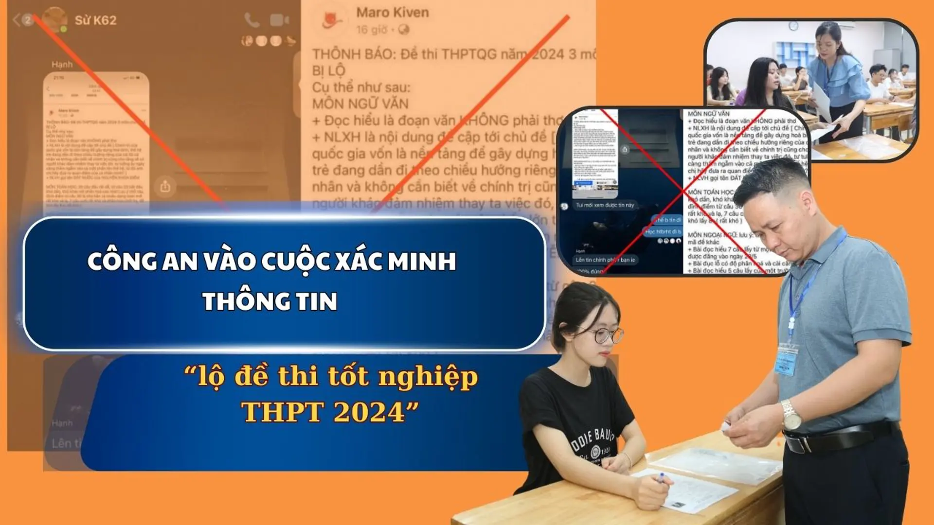 Công an vào cuộc xác minh thông tin “lộ đề thi tốt nghiệp THPT 2024”