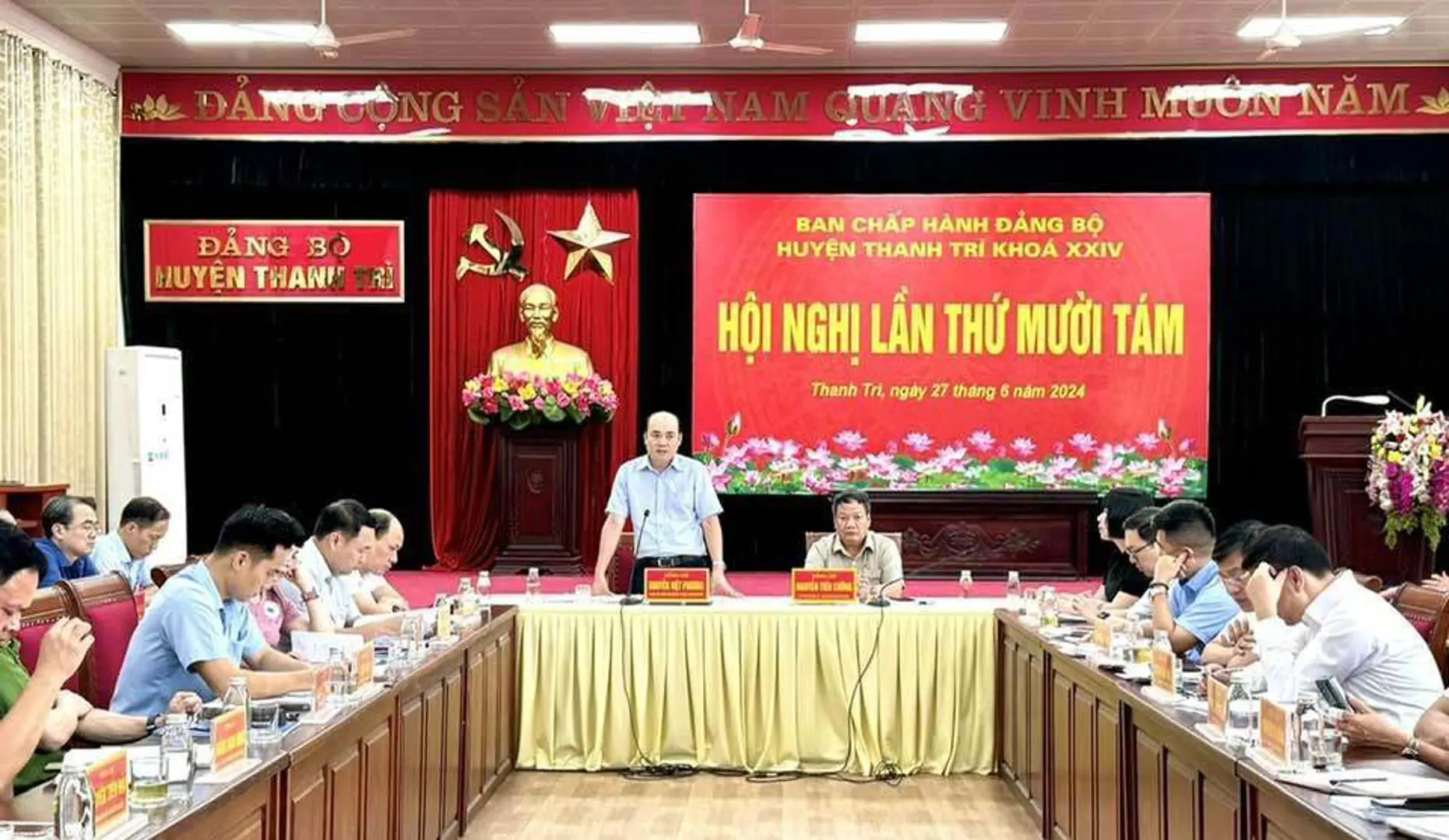 Huyện Thanh Trì: phấn đấu sớm hoàn thành Đề án xây dựng huyện thành quận