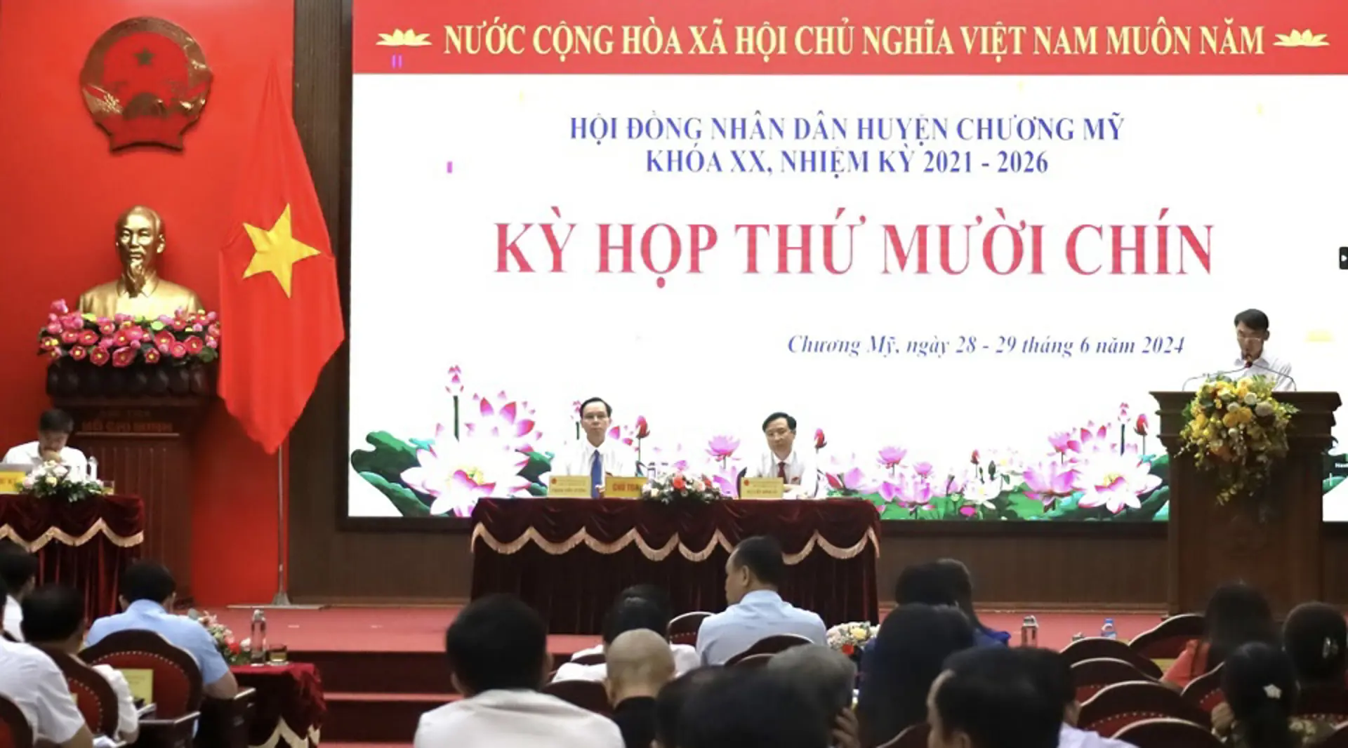 Huyện Chương Mỹ, 6 tháng giải ngân đầu tư công ước đạt 496.923 triệu đồng