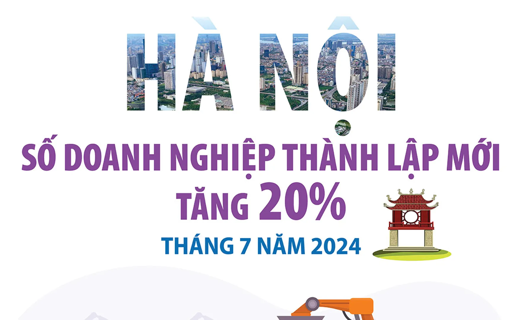 Hà Nội: Số doanh nghiệp thành lập mới tăng 20% trong tháng 7/2024