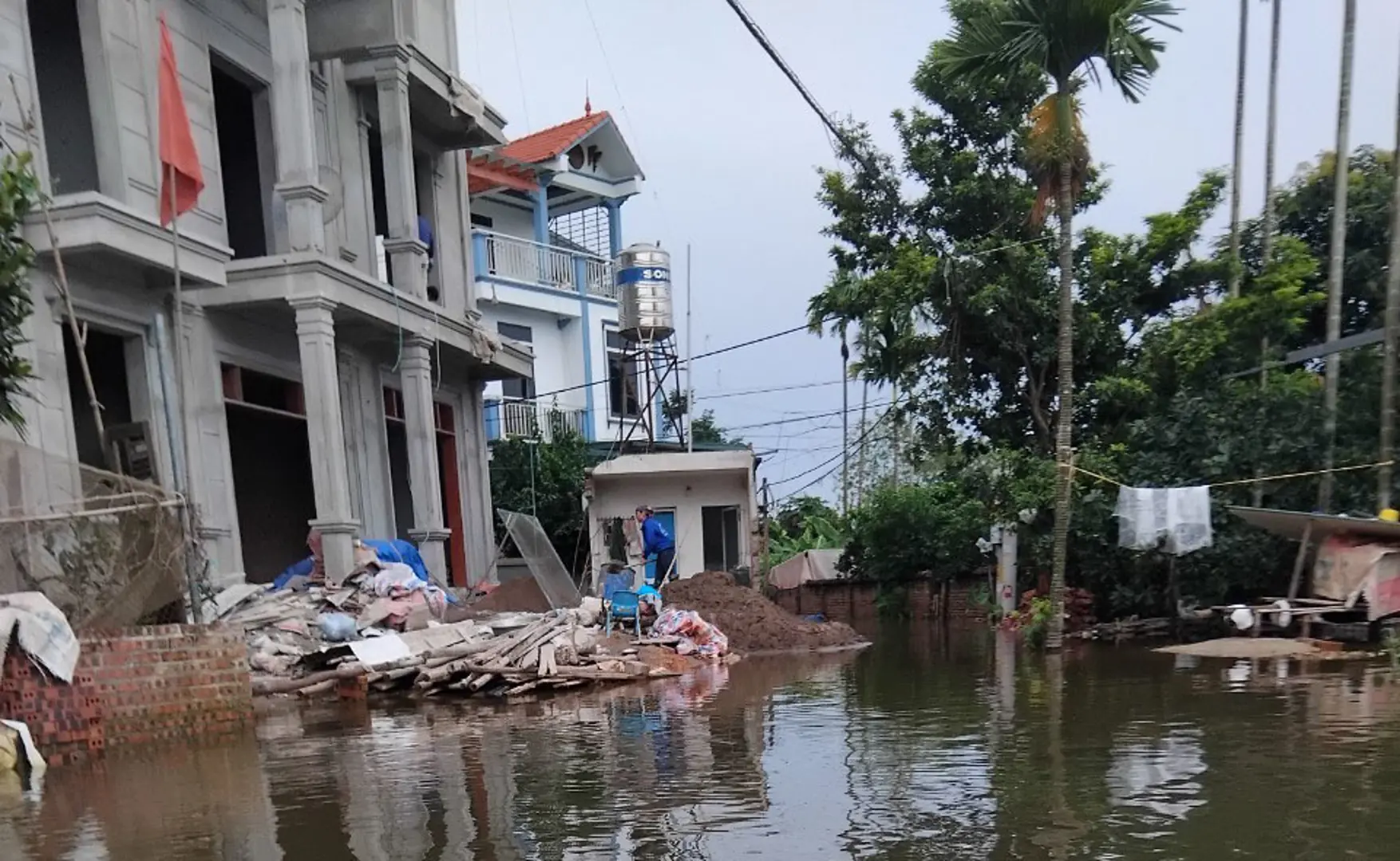 Huyện Thạch Thất thiệt hại hơn 138ha hoa màu do mưa lũ