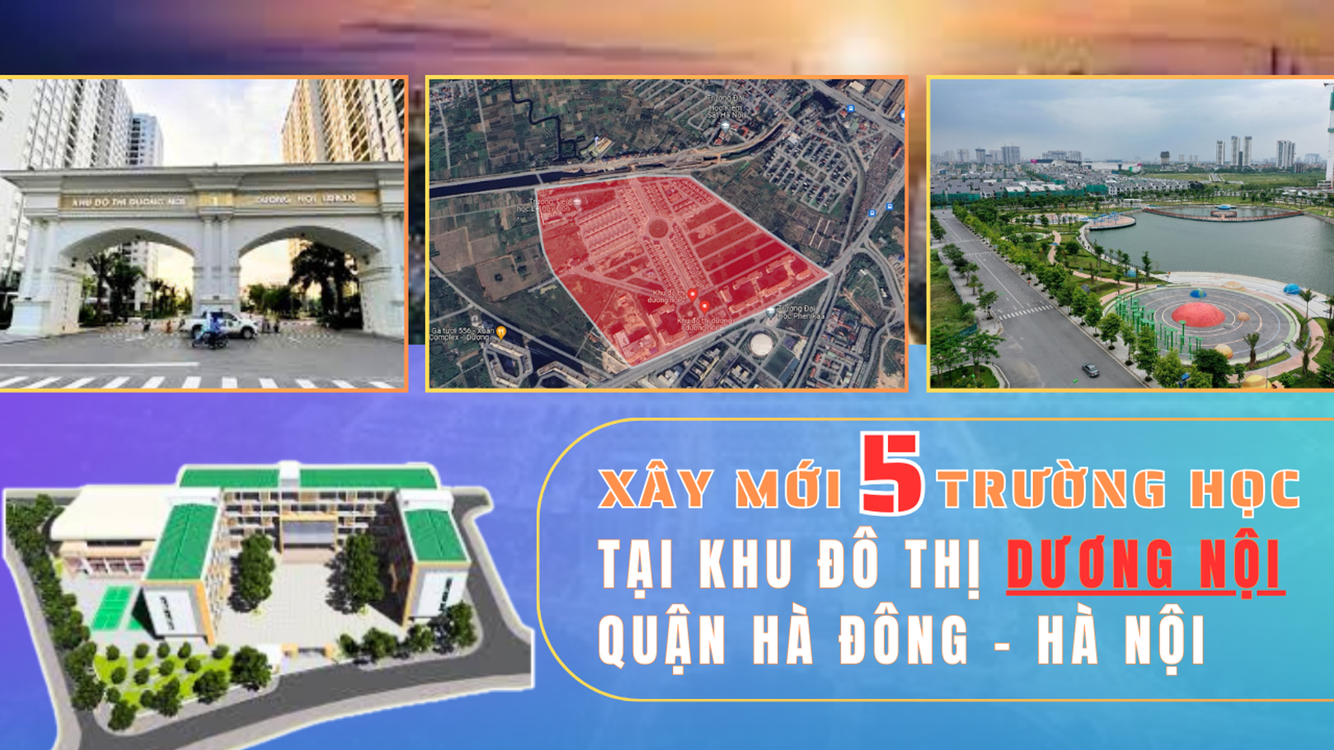 Hà Nội: Xây mới 5 trường học tại Khu đô thị Dương Nội - Hà Đông