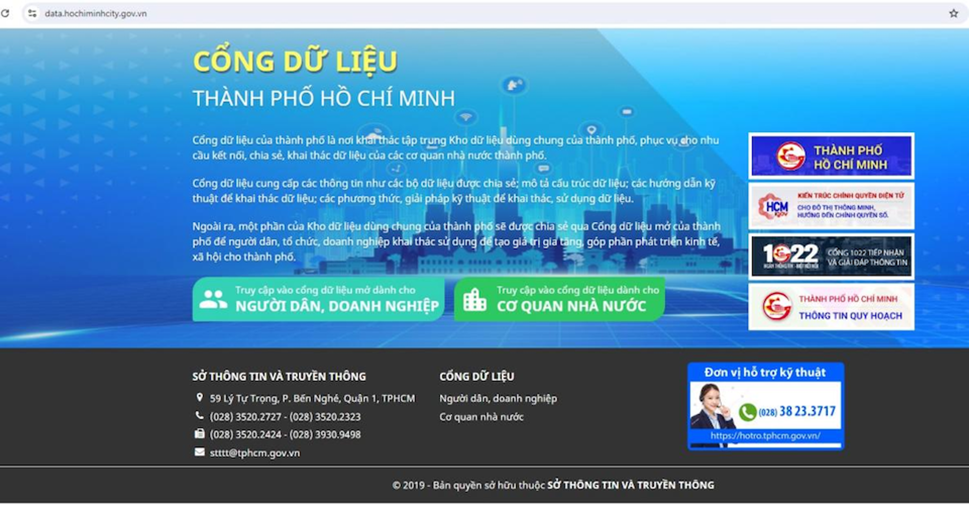 TP Hồ Chí Minh ban hành danh mục dữ liệu mở cho người dân