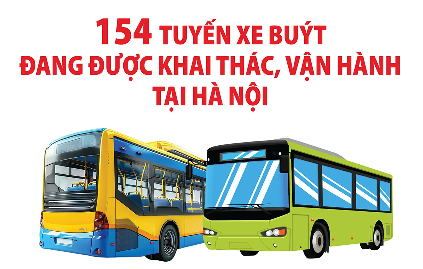 Hà Nội: 154 tuyến xe buýt đang được khai thác, vận hành