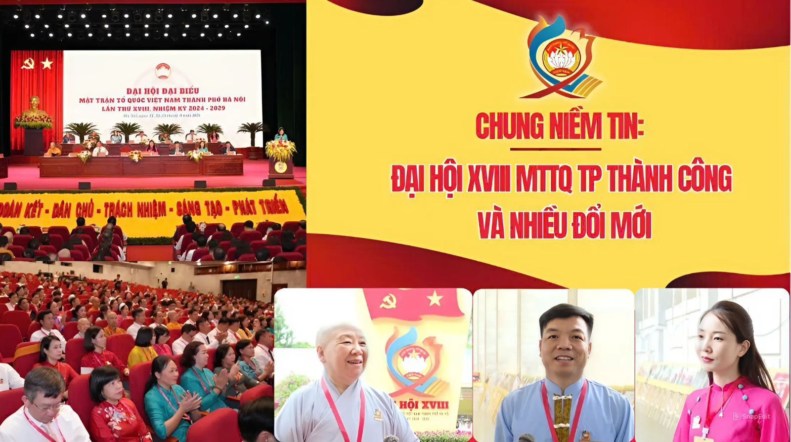 Chung niềm tin: Đại hội XVIII MTTQ TP thành công và nhiều đổi mới