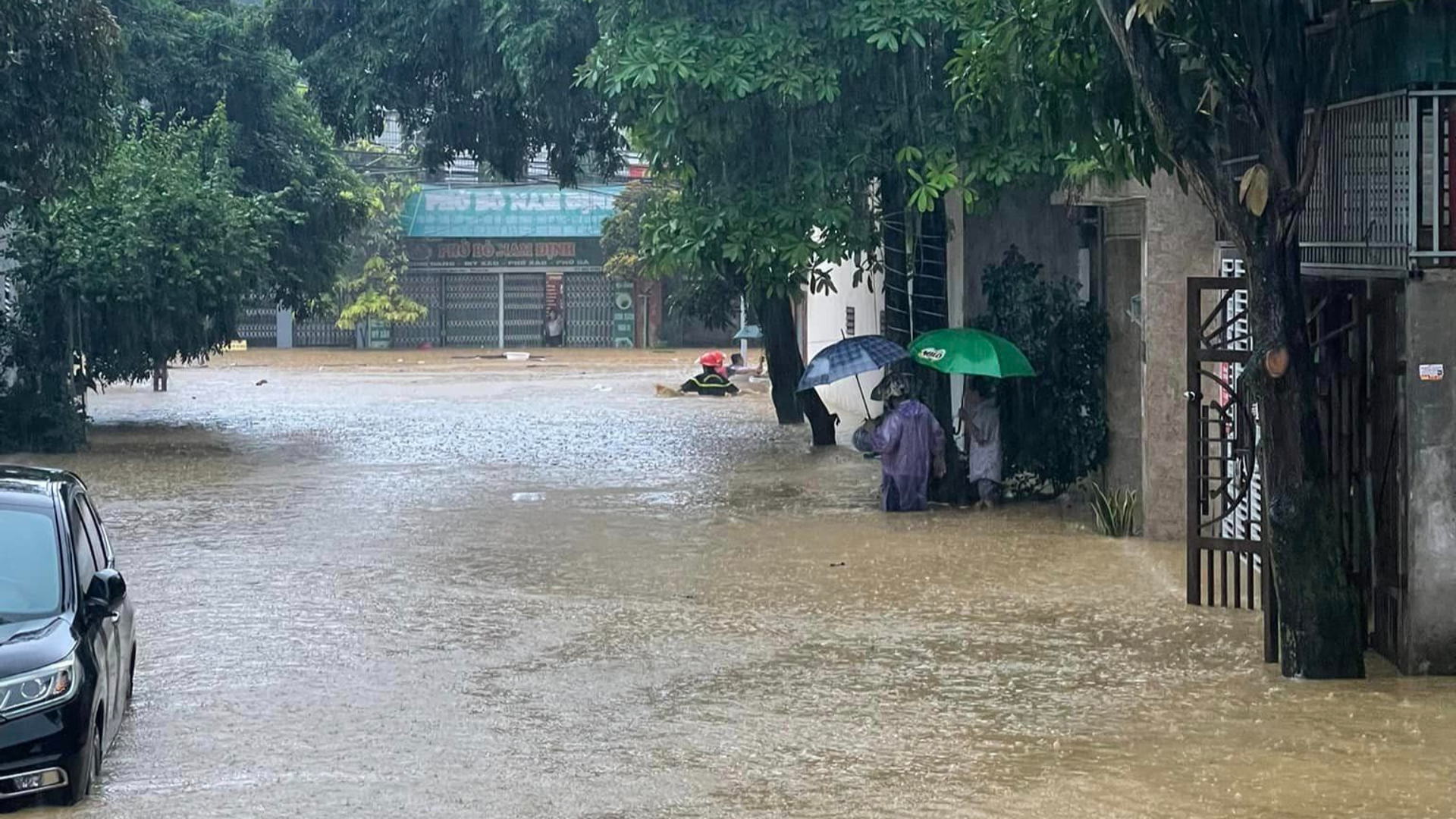 Lào Cai: mưa lớn gây ngập ở nhiều nơi