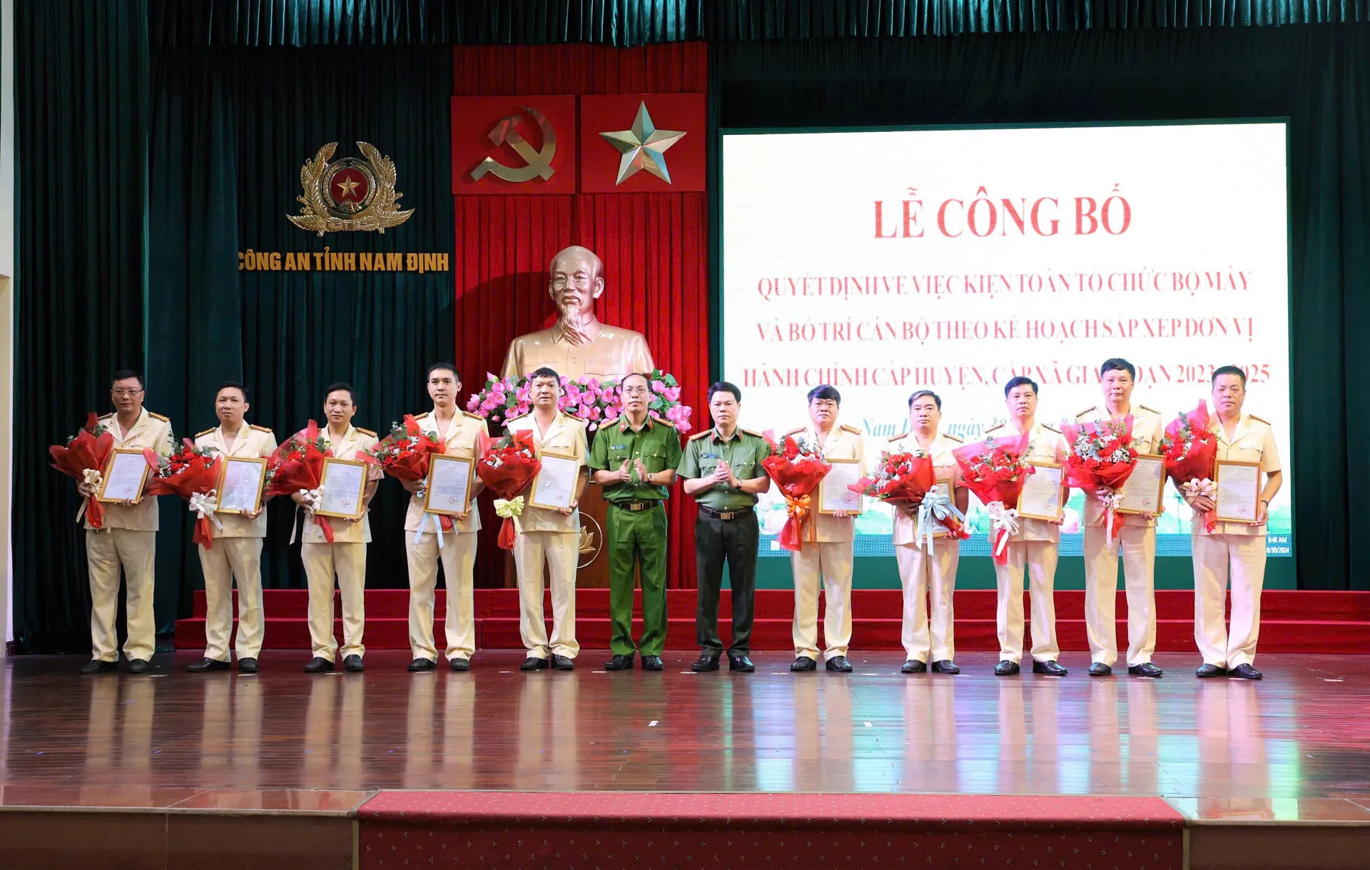 Nam Định: công bố quyết định kiện toàn tổ chức bộ máy giai đoạn 2023 -2025