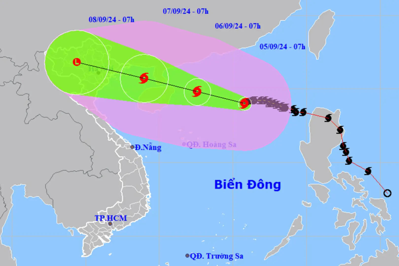 Bão Yagi mạnh lên cấp 15: sức tàn phá khủng khiếp đe dọa miền Bắc