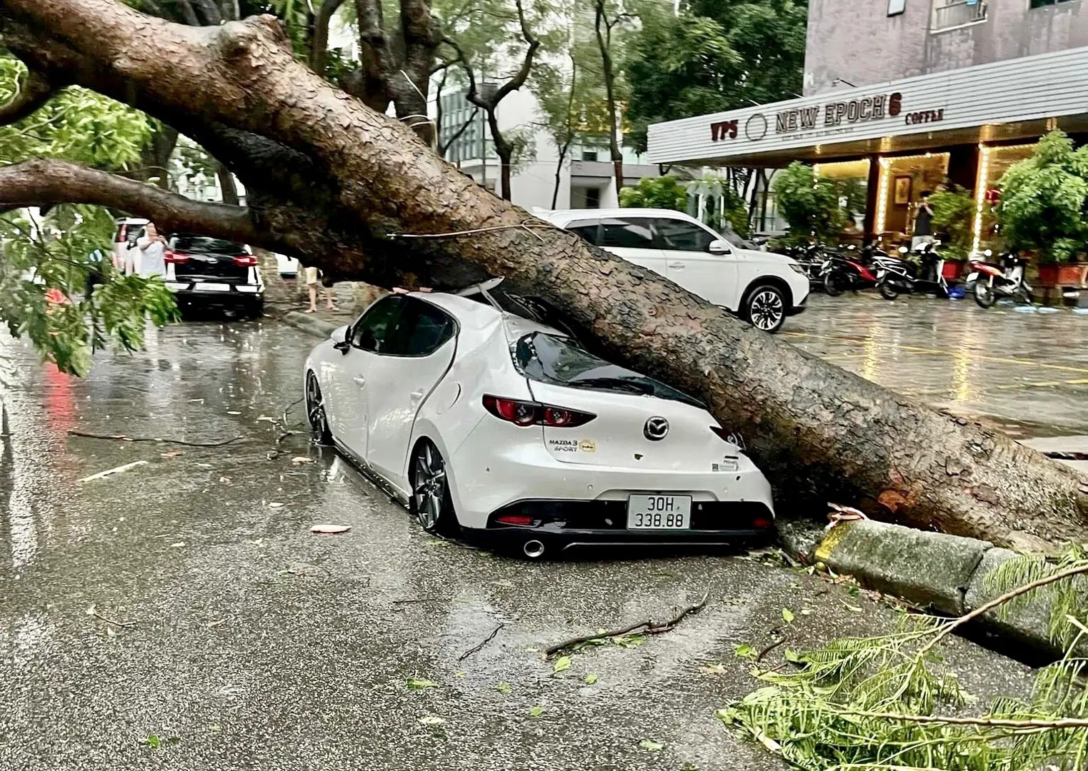 Bão số 3 chưa đổ bộ, Hà Nội đã thiệt hại nặng nề do mưa dông