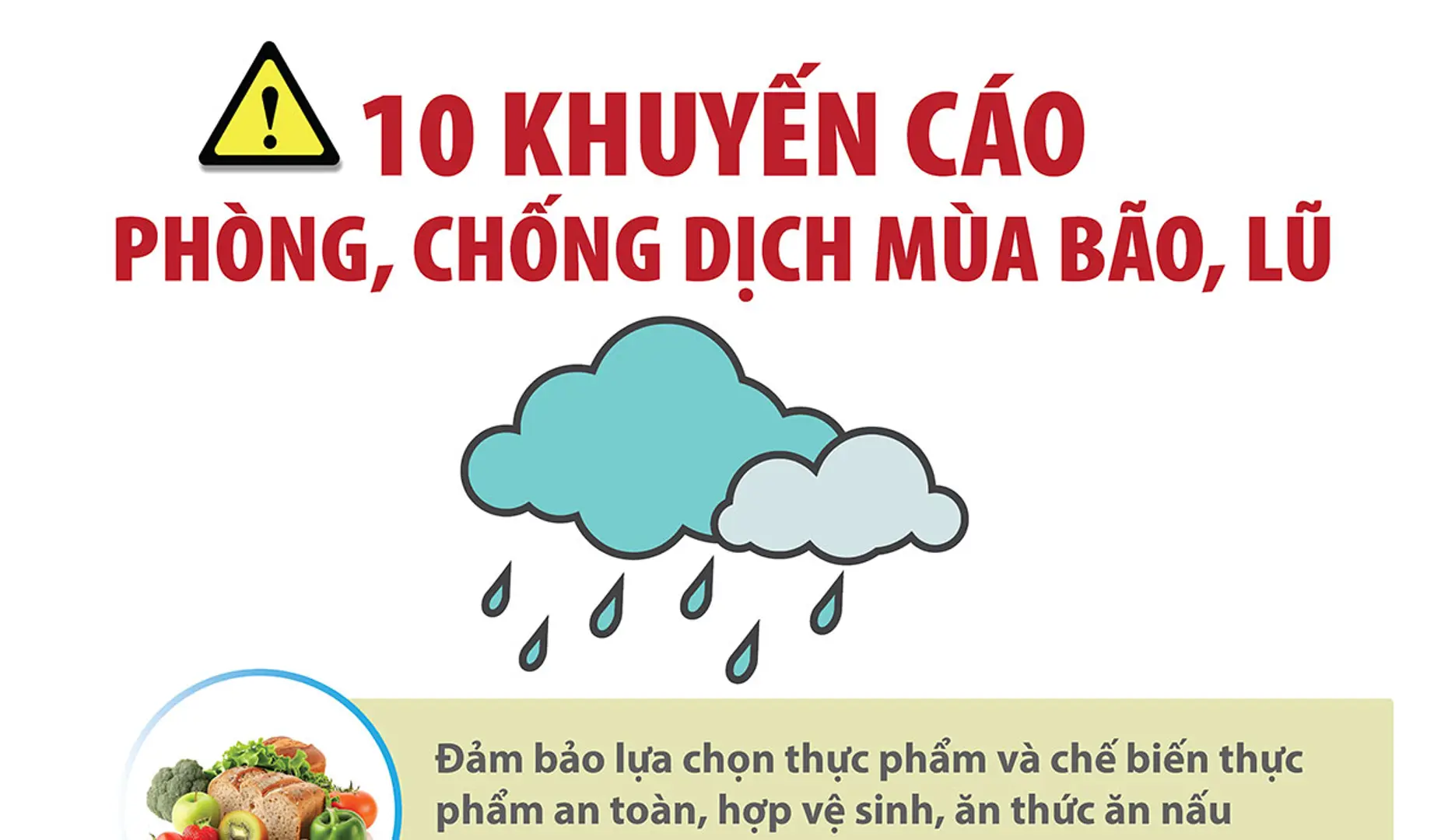 Phòng, chống các dịch bệnh thường gặp sau bão lũ