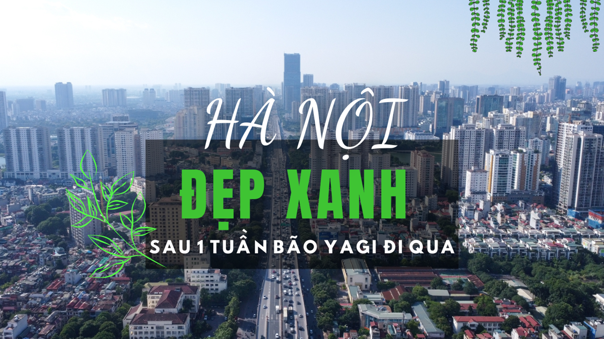 Hà Nội đẹp xanh sau 1 tuần bão Yagi đi qua