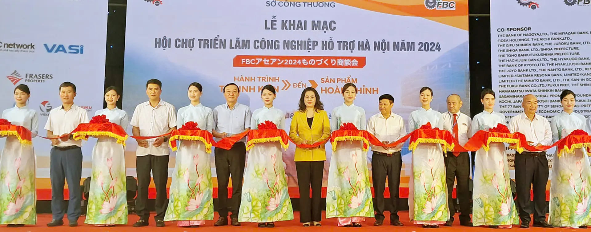 Khai mạc Hội chợ Công nghiệp hỗ trợ thành phố Hà Nội năm 2024