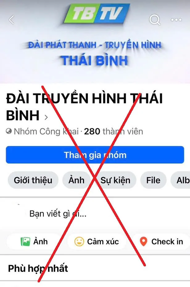 Xử lý người lập nhóm facebook giả mạo Đài Phát thanh và Truyền hình Thái Bình