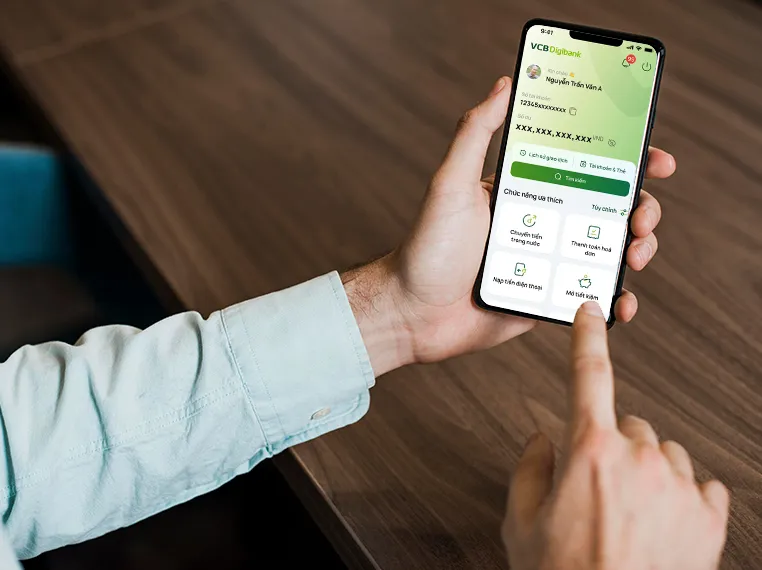 VCB Digibank có thêm giao diện "An Vui" cho khách lớn tuổi
