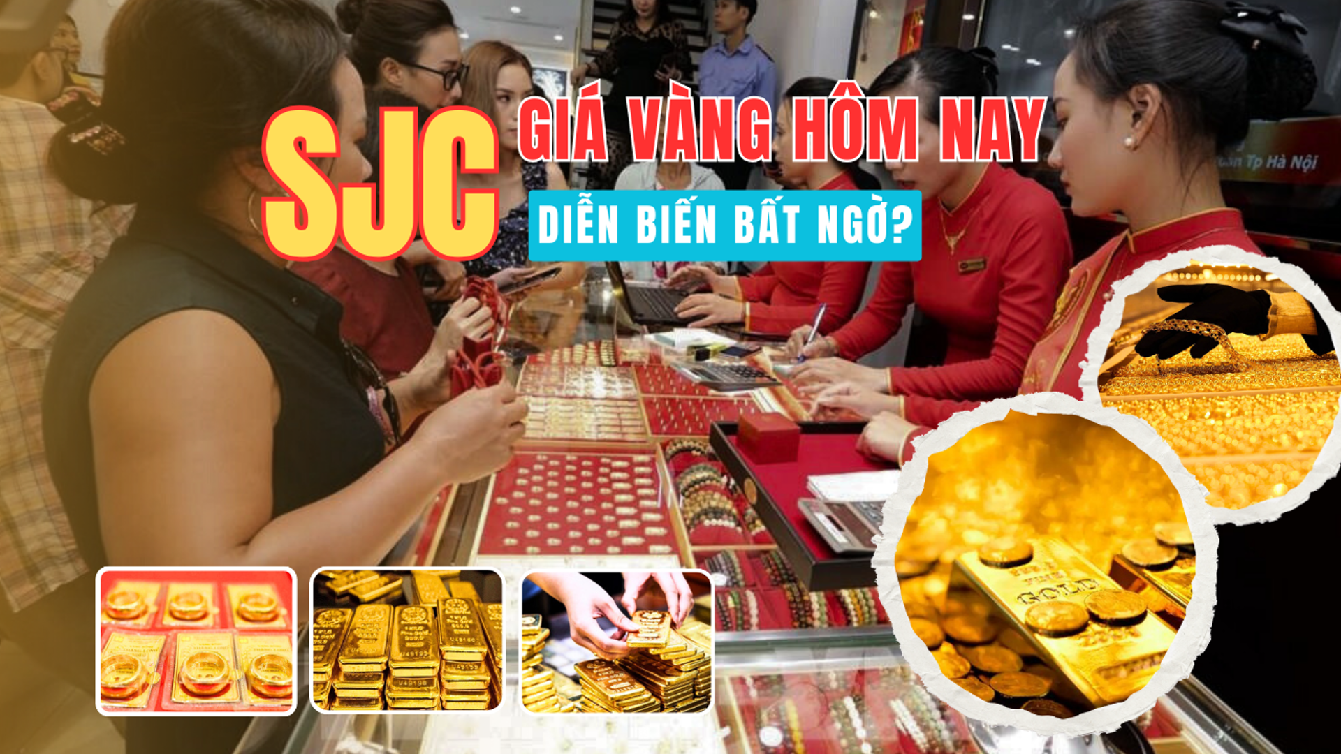 Giá vàng SJC diễn biến bất ngờ