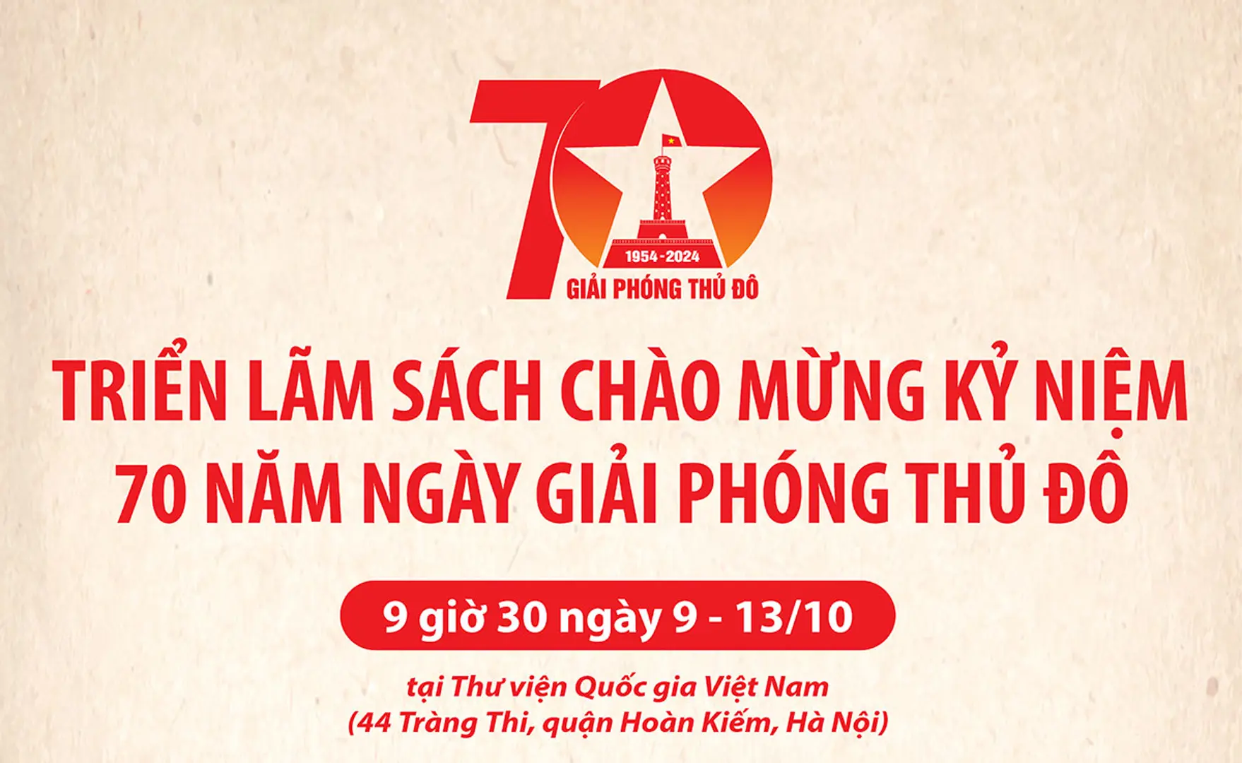 Chuỗi hoạt động tại Triển lãm sách kỷ niệm 70 năm Ngày Giải phóng Thủ đô