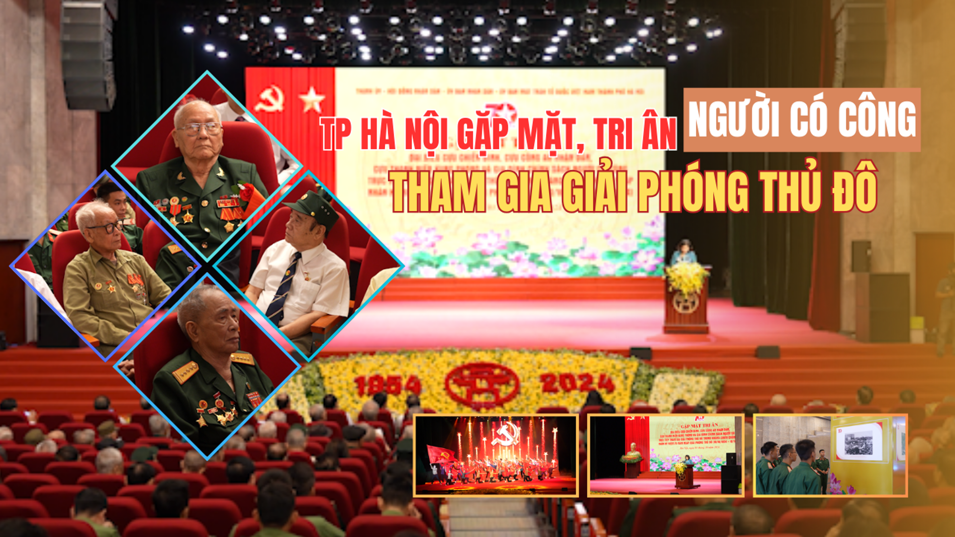 TP Hà Nội gặp mặt, tri ân người có công tham gia giải phóng Thủ đô