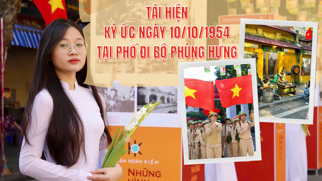 Ấn tượng “Ký ức Hà Nội” tại không gian bích hoạ Phùng Hưng