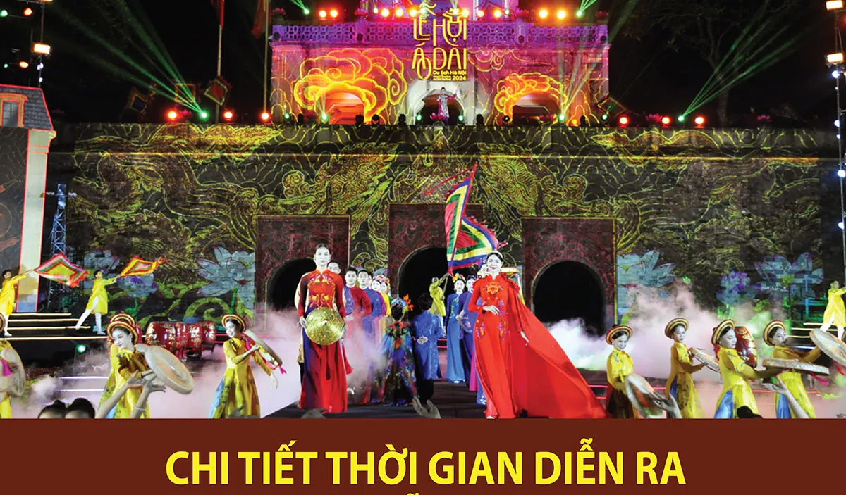 Chi tiết thời gian diễn ra các sự kiện của Lễ hội Áo dài du lịch