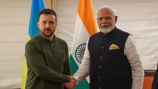 Tổng thống Ukraine Volodymyr Zelensky và Thủ tướng Ấn Độ Narendra Modi tham dự cuộc họp trong khuôn khổ Đại hội đồng Liên hợp quốc tại New York, Mỹ, ngày 23/9/2024. Ảnh: