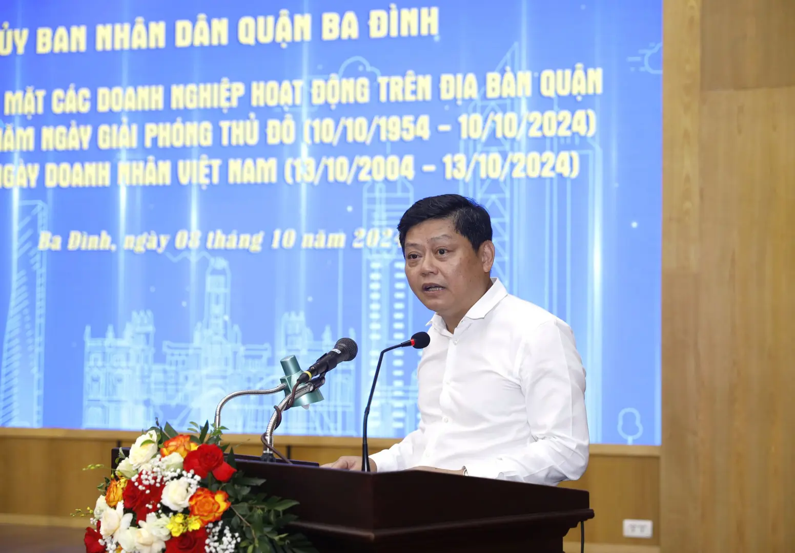 Quận Ba Đình gặp mặt các doanh nghiệp dịp 20 năm ngày Doanh nhân Việt Nam