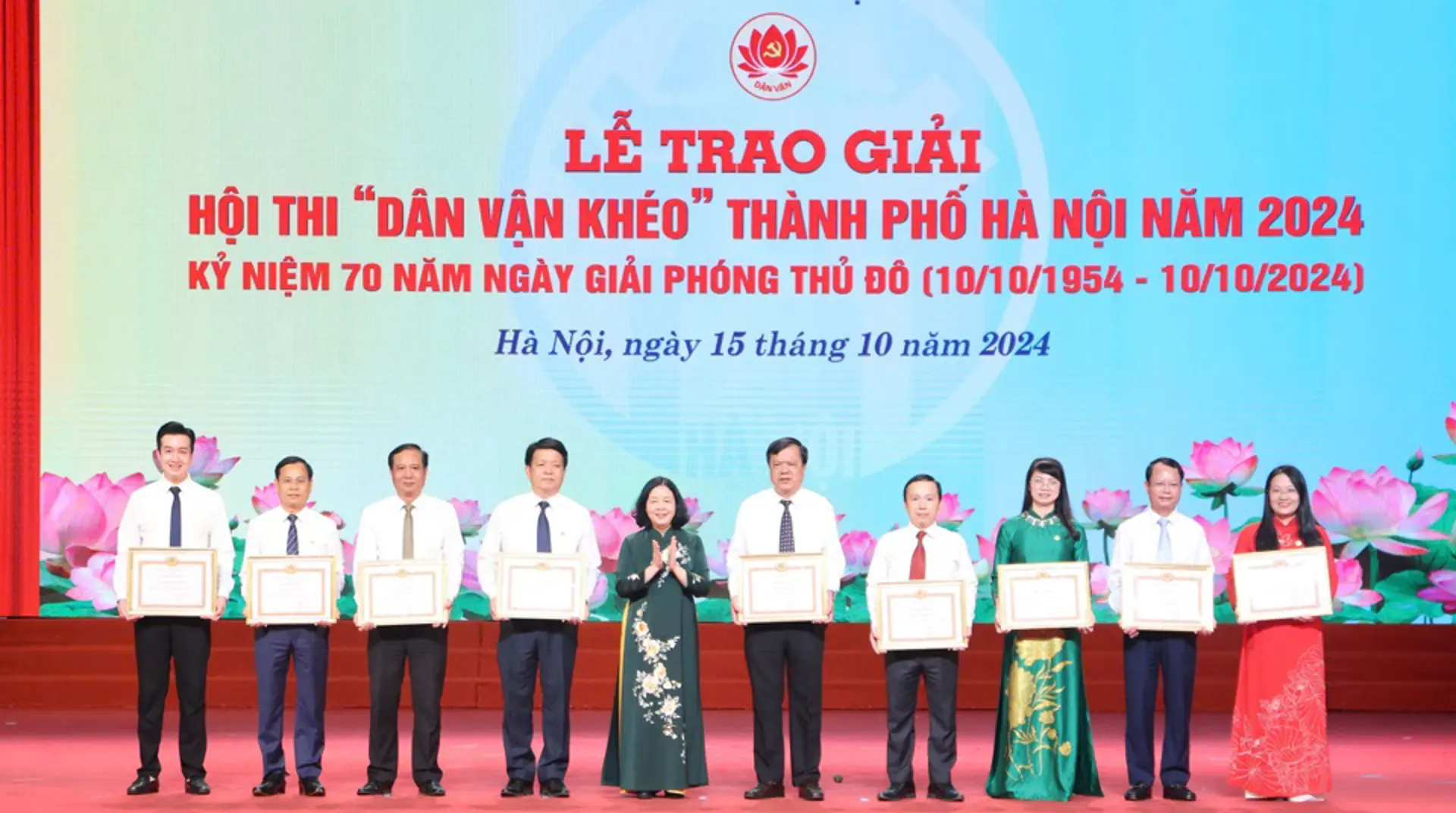 Công an TP Hà Nội đoạt Giải Xuất sắc chung khảo Hội thi “Dân vận khéo”