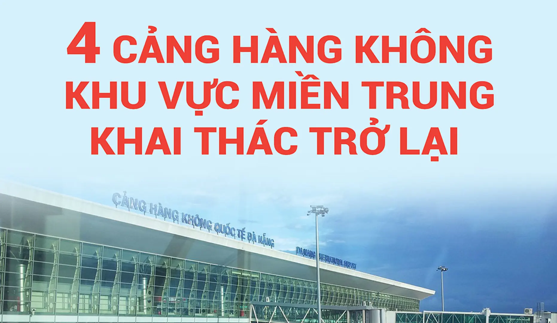 4 cảng hàng không khu vực miền Trung khai thác trở lại