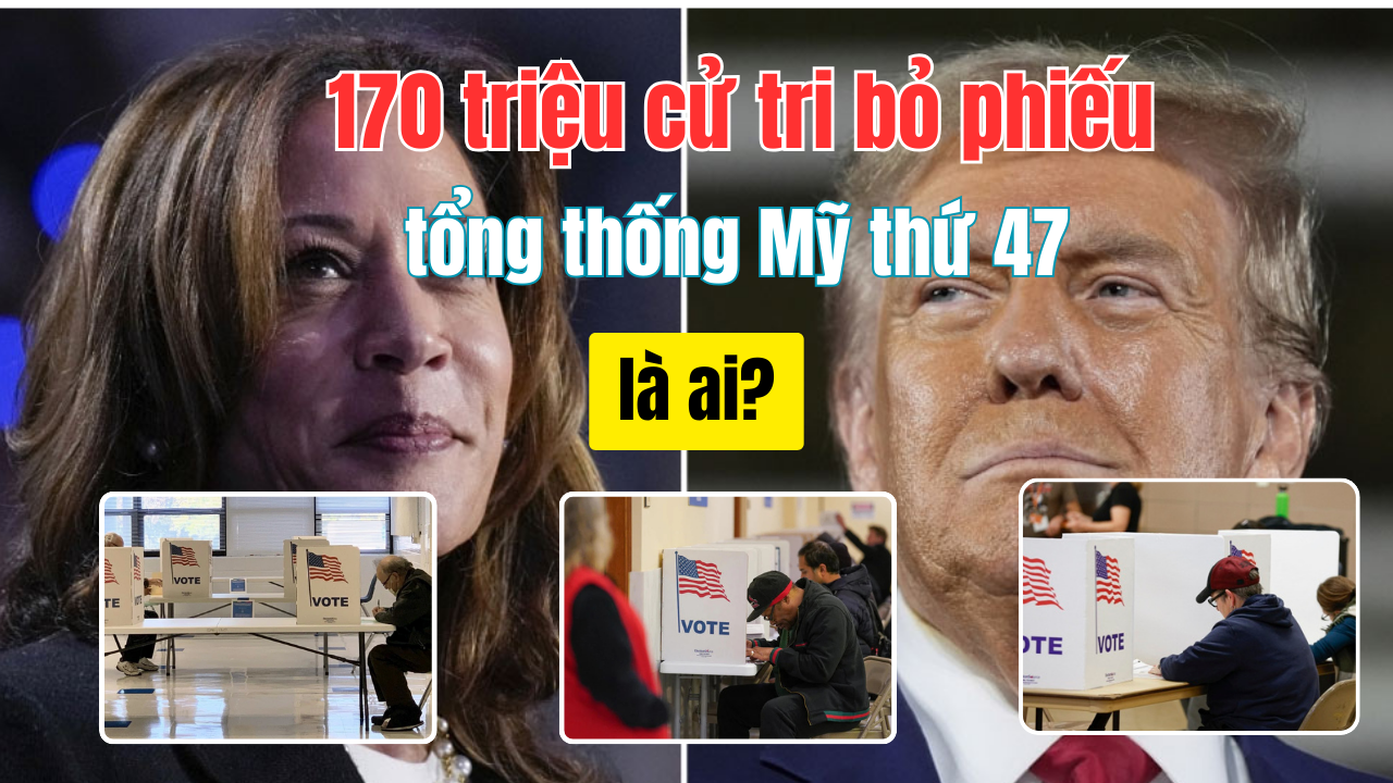 170 triệu cử tri bỏ phiếu, tổng thống Mỹ thứ 47 là ai?