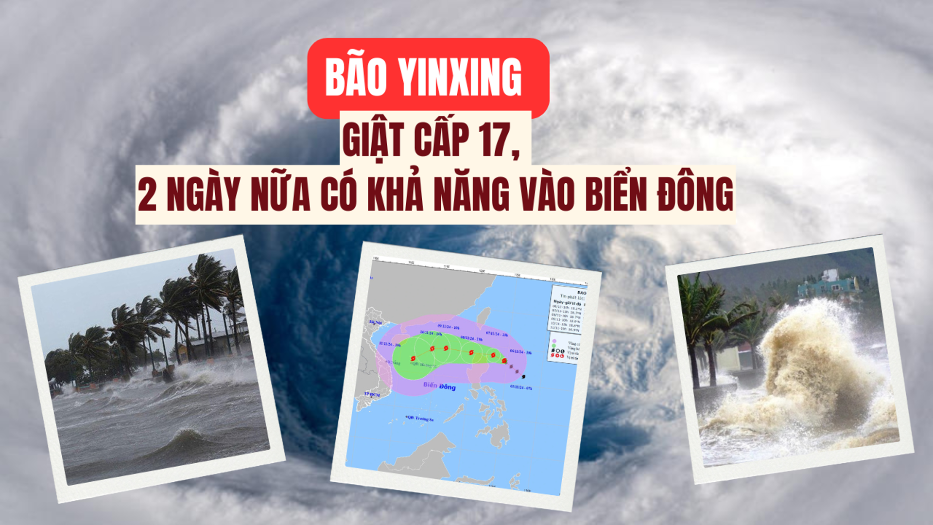 Bão Yinxing giật cấp 17, có khả năng sắp vào Biển Đông