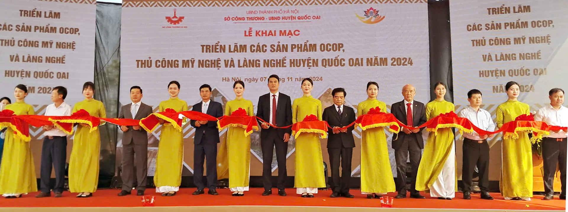 Khai mạc triển lãm sản phẩm OCOP và thủ công mỹ nghệ huyện Quốc Oai