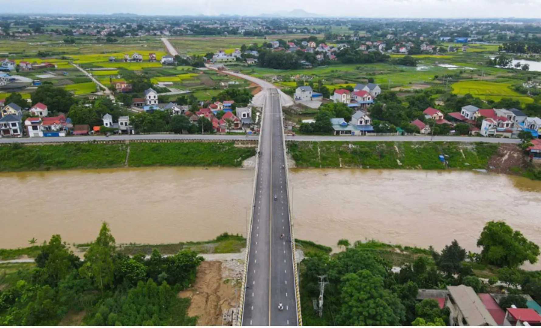 Thông xe cầu Hòa Sơn nối Bắc Giang - Thái Nguyên