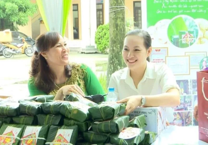 Thơm ngon bánh dầy Quán Gánh xã Nhị Khê