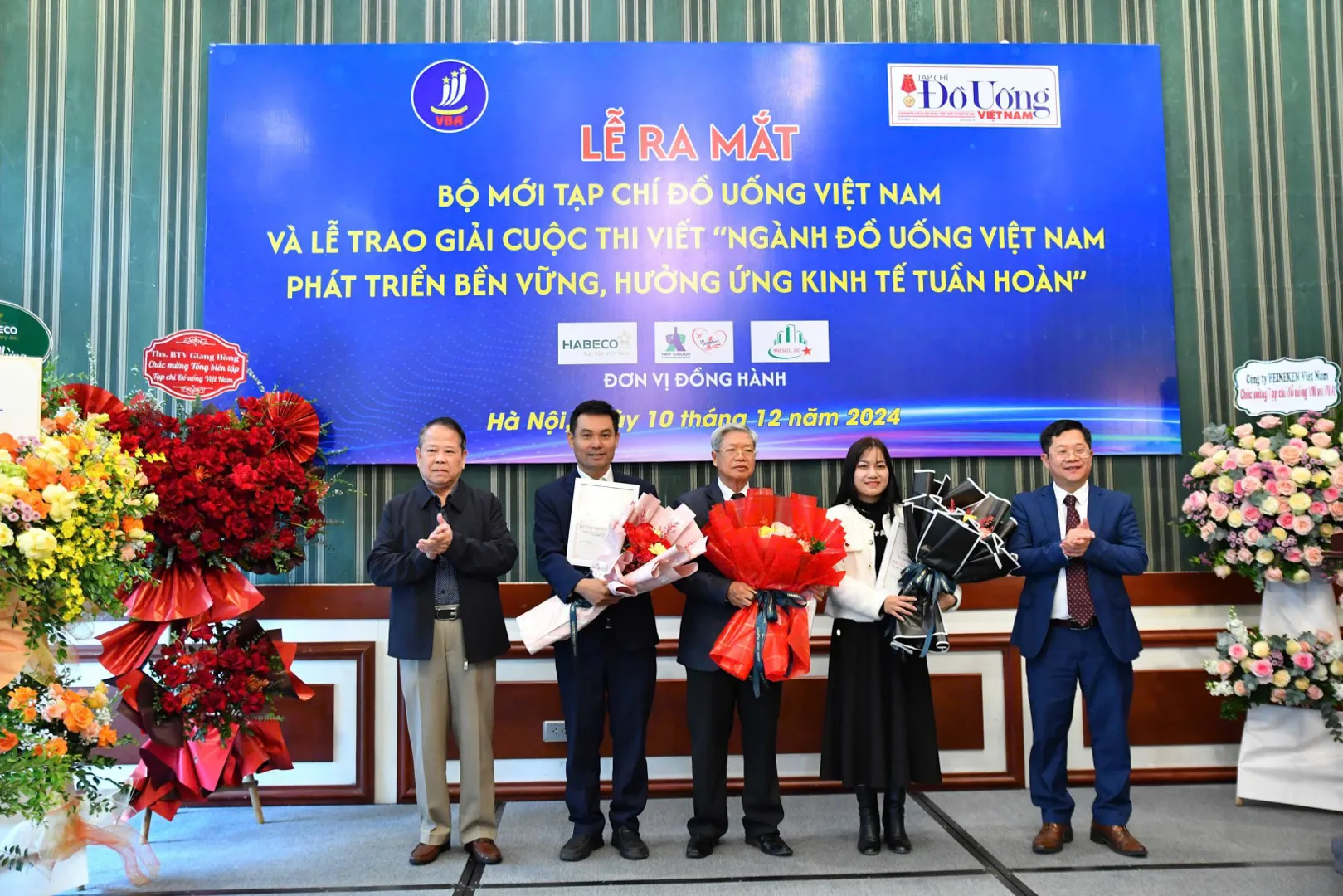 Trao giải cuộc thi viết về ngành đồ uống Việt Nam phát triển bền vững